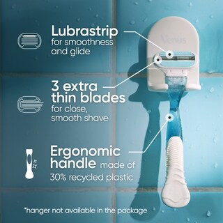 Foto 2 | Razor Gillette Venus Smooth Para Mujer, 1 Mango Y 2 Recambios - Venta Internacional.