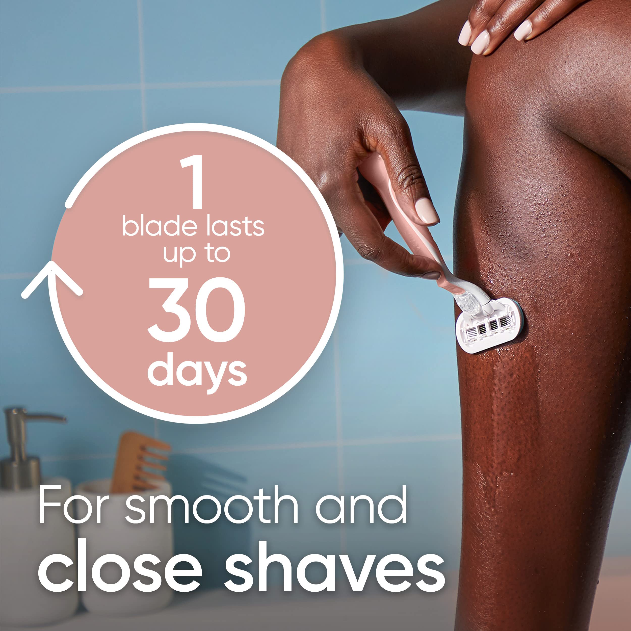 Foto 4 pulgar | Razor Gillette Venus Extra Smooth Pink + 2 Recambios Para Mujer - Venta Internacional.