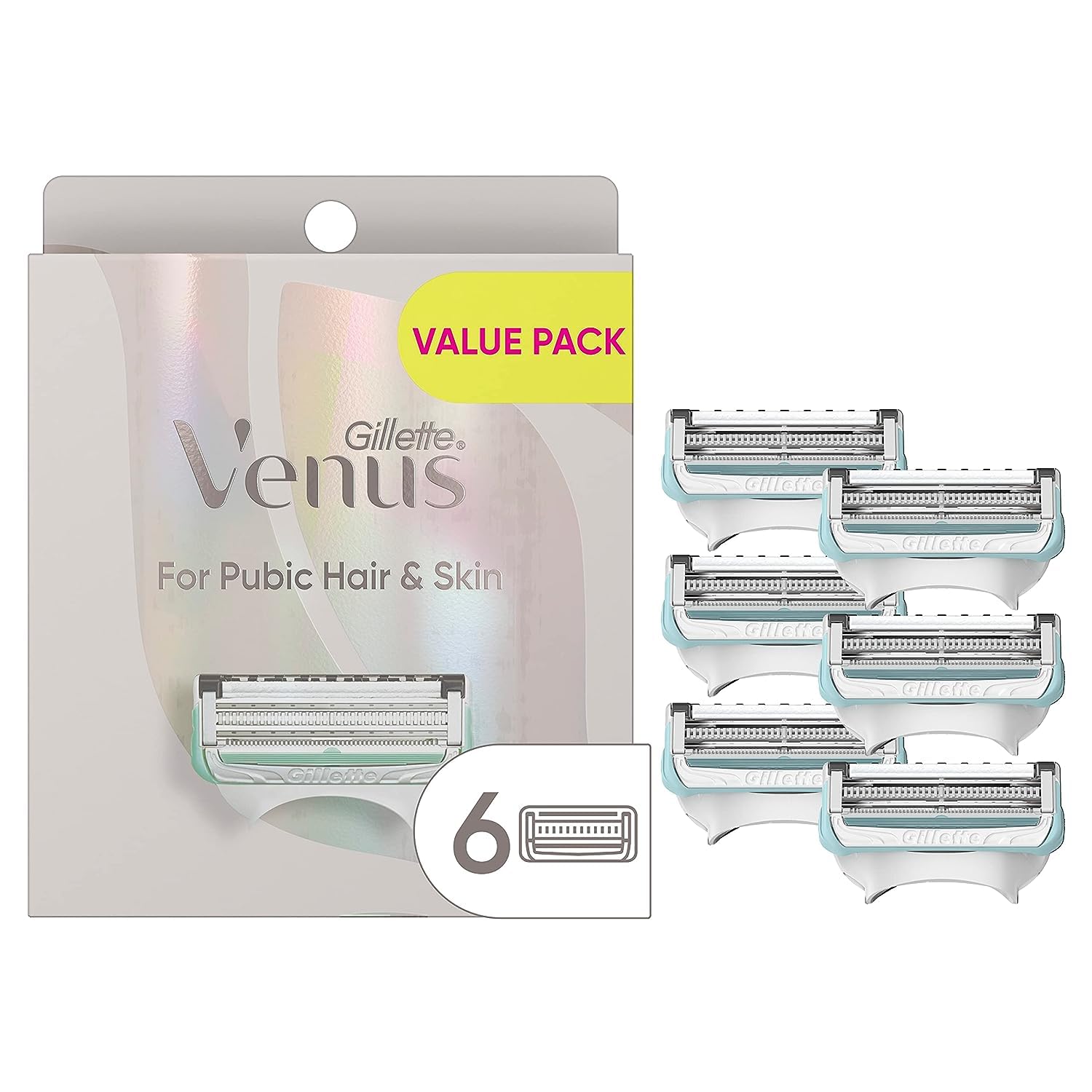 Foto 2 pulgar | Maquinilla De Afeitar Gillette Venus De Razors Para Mujer, Con 6 Recambios - Venta Internacional.