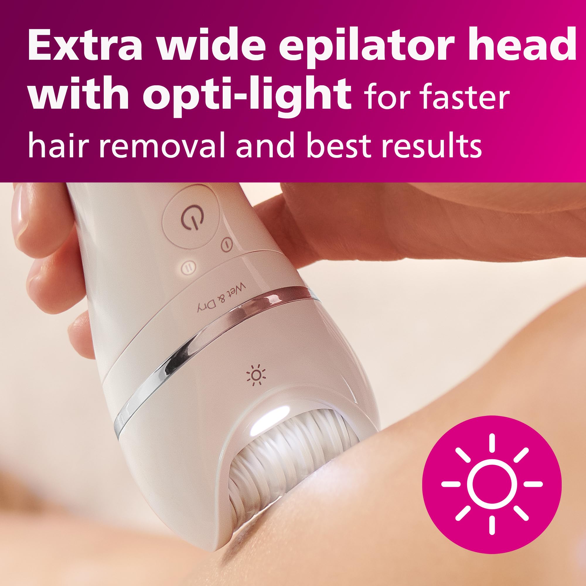 Foto 5 | Depiladora Philips Serie 8000 Bre720/14 Wet & Dry +8 Acc - Venta Internacional