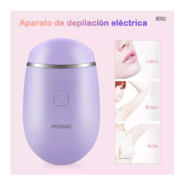 Foto 2 | Depiladora Eléctrica Portátil Para Mujer Depiladores Color Verde Wünd