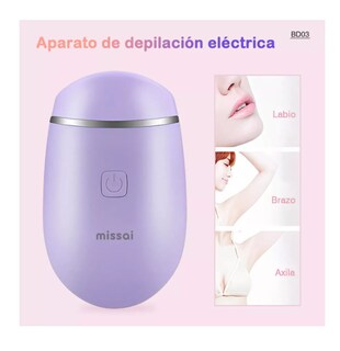 Foto 2 | Depiladora Eléctrica Portátil Para Mujer Depiladores Color Verde Wünd