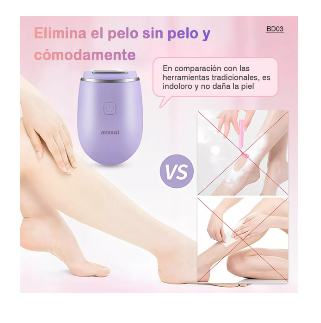 Foto 5 pulgar | Depiladora Eléctrica Portátil Para Mujer Depiladores Color Verde Wünd