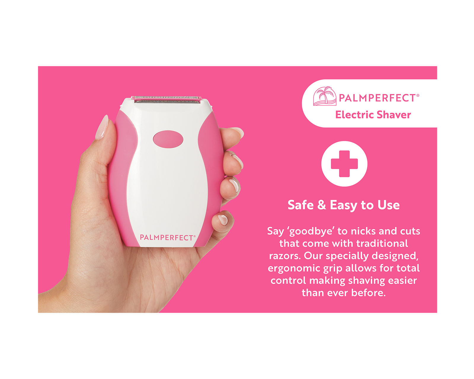 Foto 5 | Recortadora de Vello Corporal Palmperfect Rosa