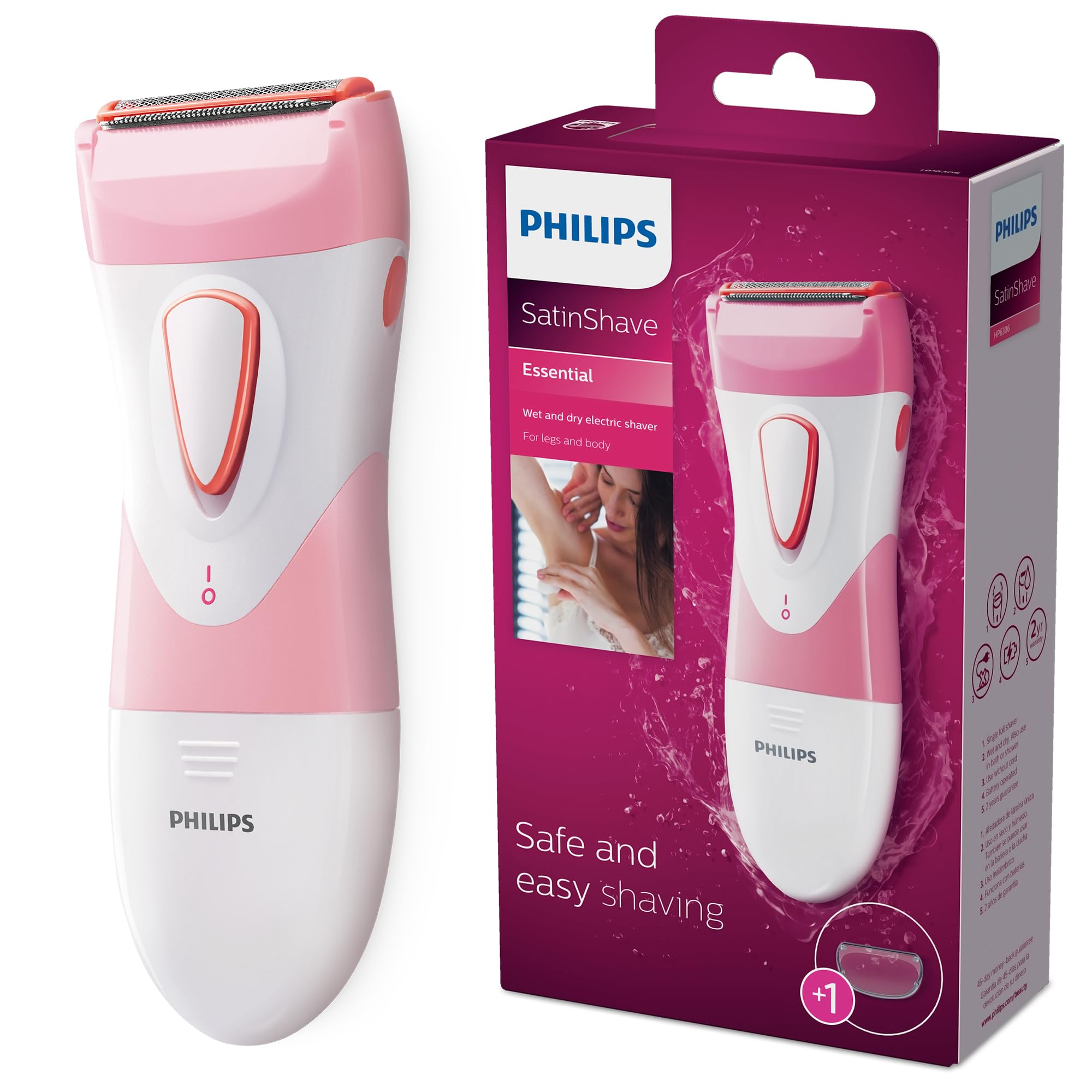 Foto 2 pulgar | Afeitadora Eléctrica Philips Beauty Satinsshave Essential Hp6306/50 - Venta Internacional