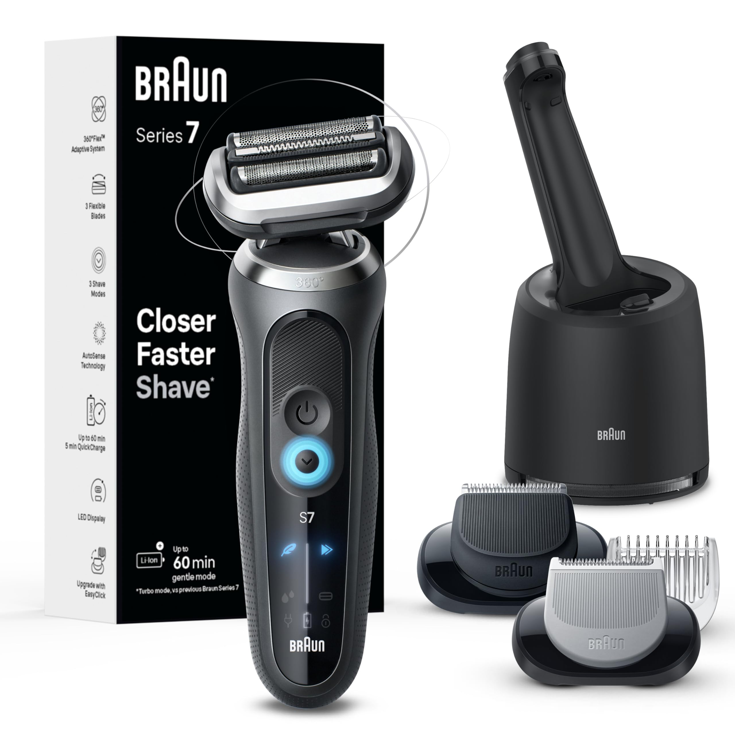 Foto 2 pulgar | Afeitadora Eléctrica Braun Series 7 7177 Cc Para Hombre Húmedo Y Seco - Venta Internacional.
