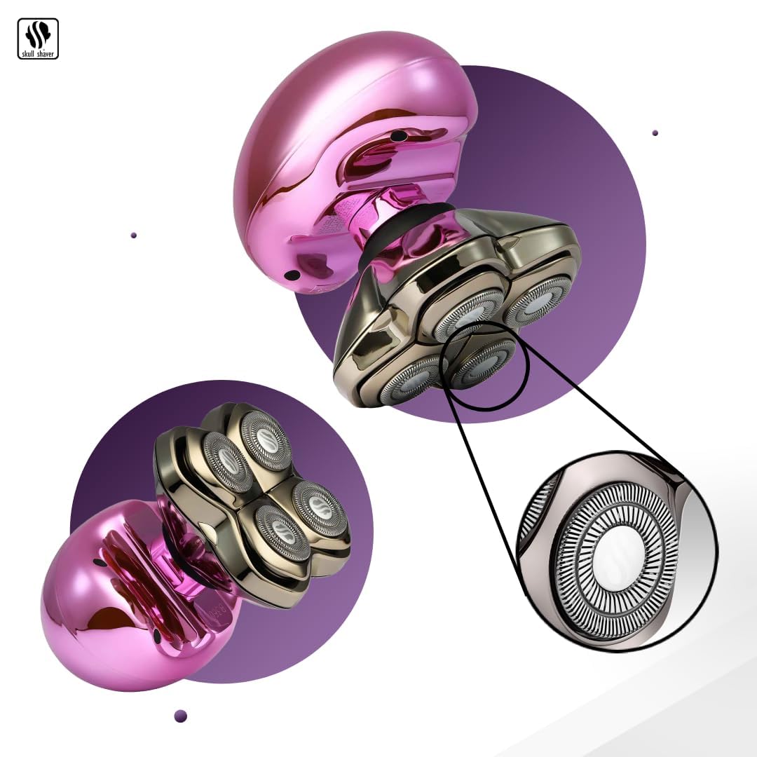 Foto 6 pulgar | Maquinilla de Afeitar Eléctrica Skull Shaver Butterfly Kiss Pro Pink - Venta Internacional