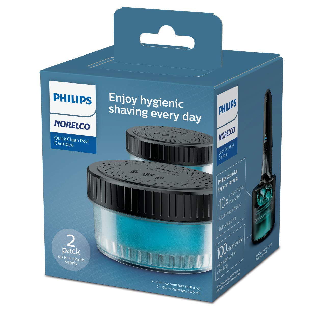 Foto 2 pulgar | Cartucho Philips Norelco Quick Clean Pod Cc12/52 (2 Unidades) - Venta Internacional.