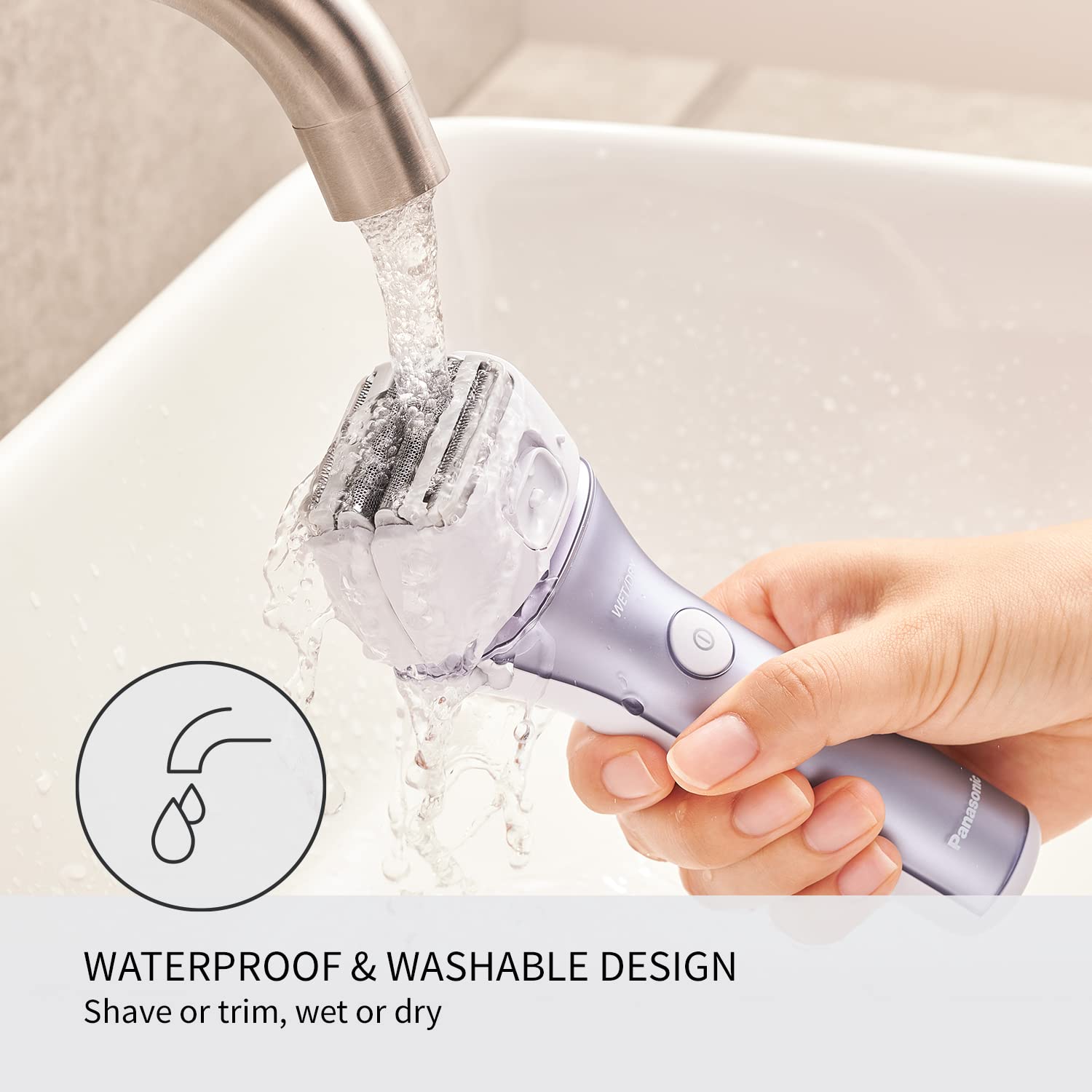 Foto 8 pulgar | Afeitadora Eléctrica Panasonic ES-AWL8AV Morado para Mujer - Venta Internacional