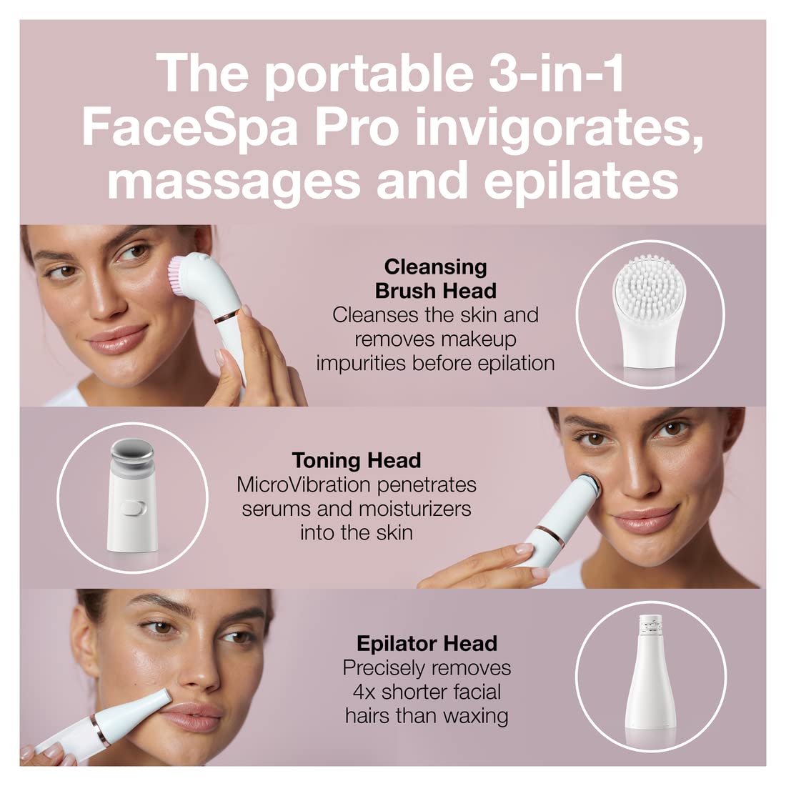 Foto 7 pulgar | Depiladora Facial Braun Portátil-Venta Internacional