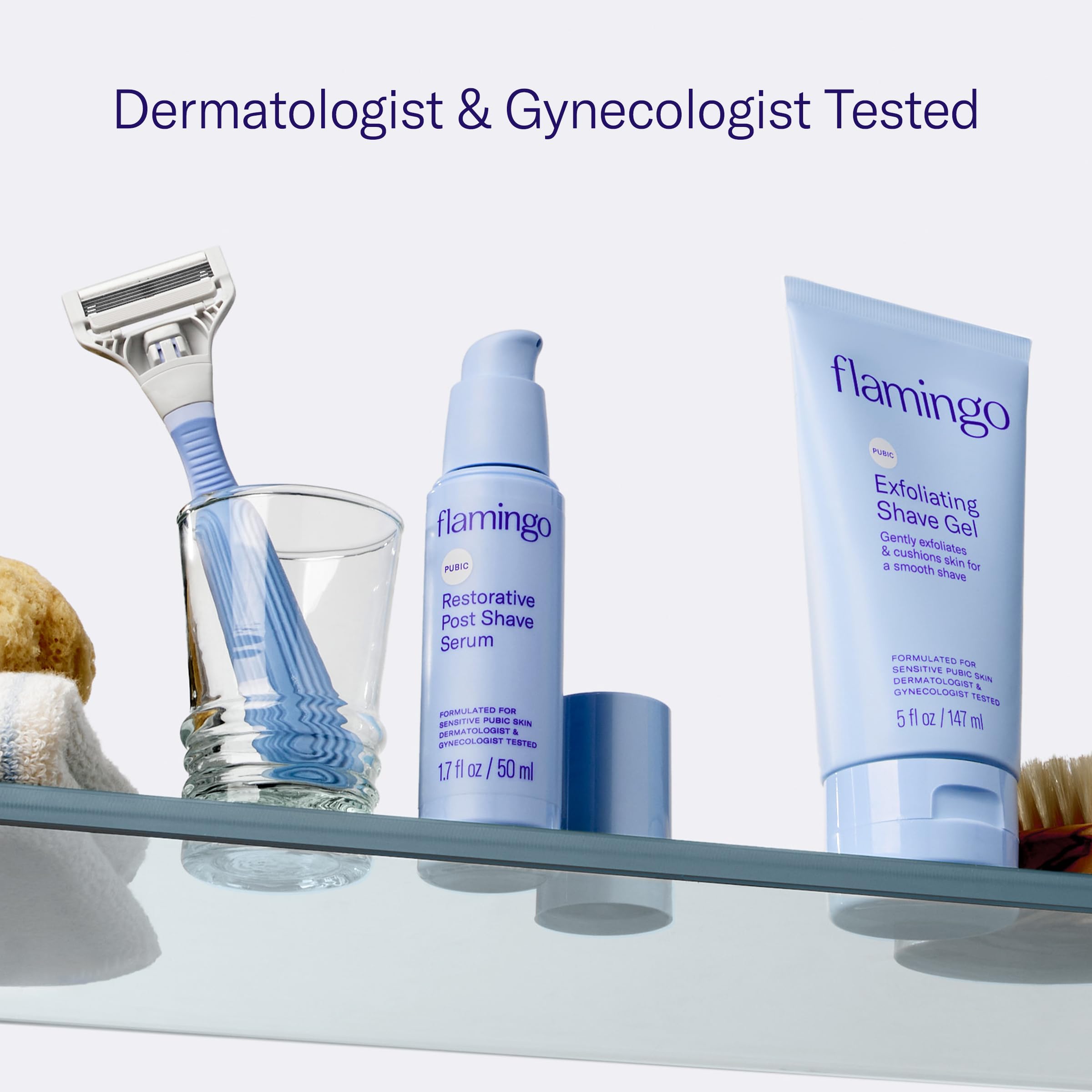 Foto 7 pulgar | Kit De Afeitado Flamingo Pubic Hair Razor Para Mujer Con Gel, 150 Ml - Venta Internacional.