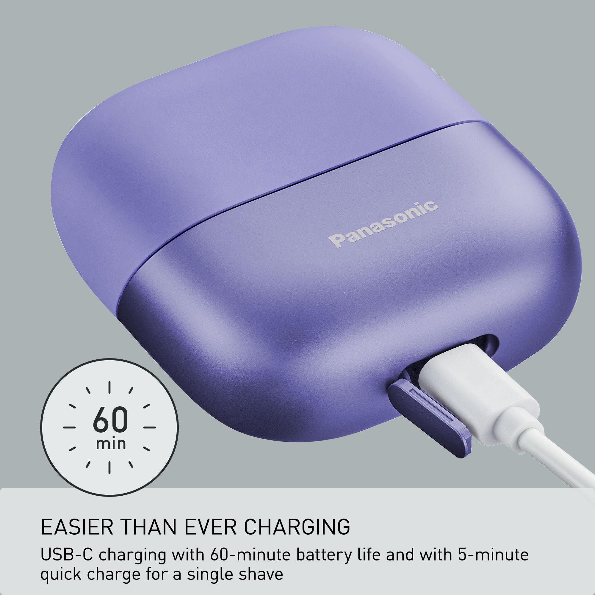 Foto 4 | Maquinilla De Afeitar Eléctrica Panasonic Swipe Right Compact Es-cm3a-v - Venta Internacional.