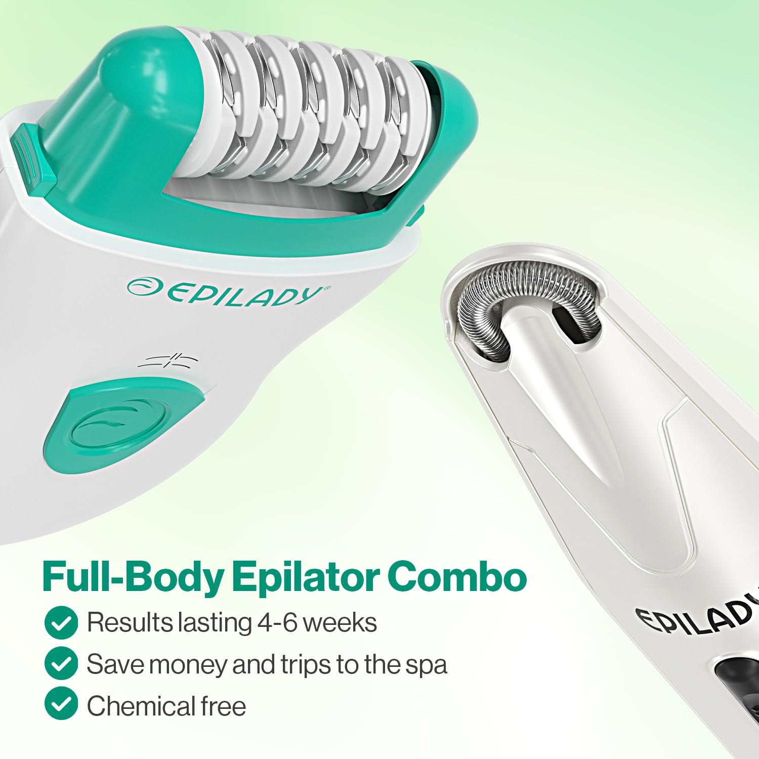 Foto 6 pulgar | Dispositivos de Depilación Epilady Face & Body Green - Venta Internacional