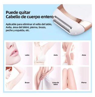 Foto 2 | Depiladora Eléctrica Lab.g Rasuradora Eléctrica De Mujer, Blanco Dorado