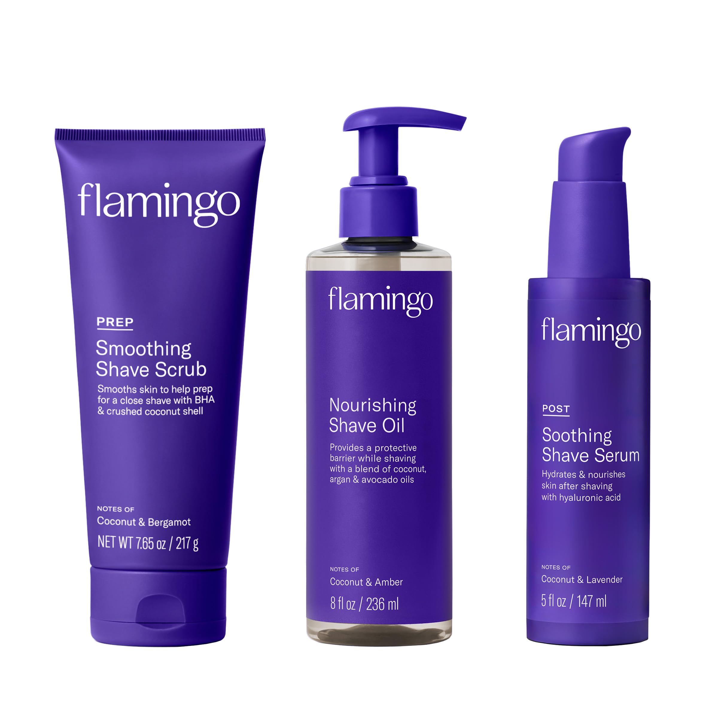 Foto 1 | Set De Afeitado Flamingo Glow Collection Para Mujer, 3 Pasos - Venta Internacional.