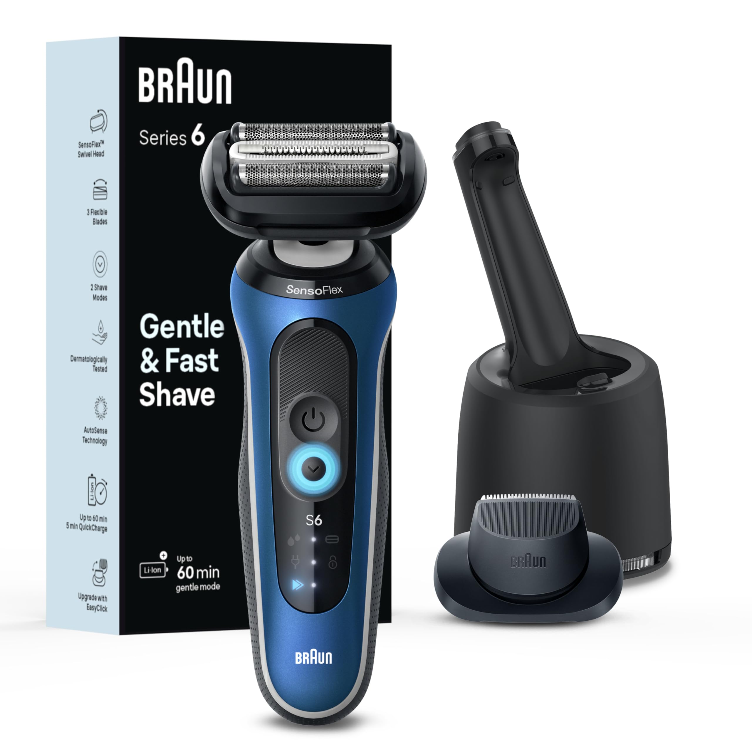 Rasuradora Eléctrica Braun con Accesorios-Venta Internacional