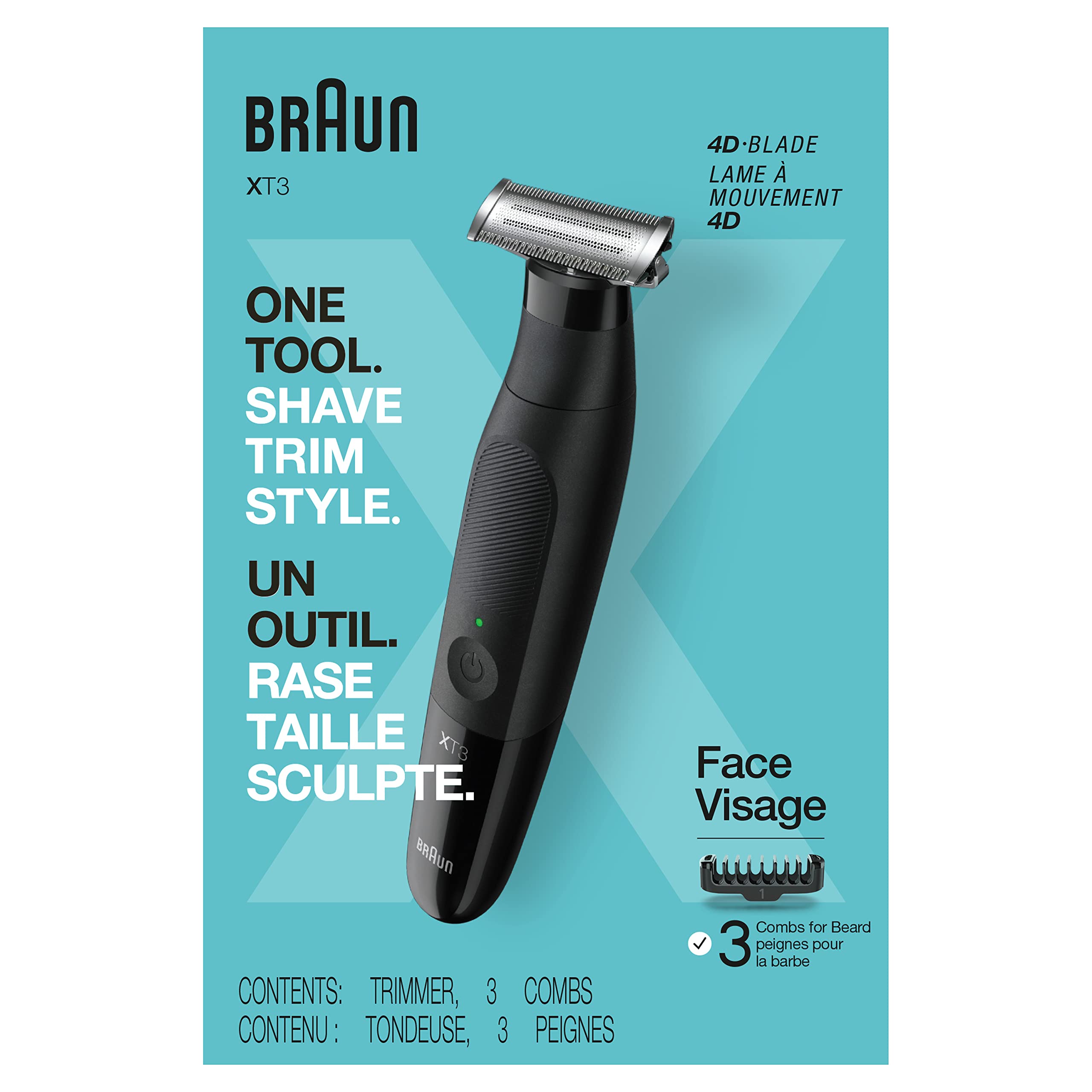 Maquinilla De Afeitar Eléctrica Braun Series Xt3 Xt3000 - Venta Internacional.
