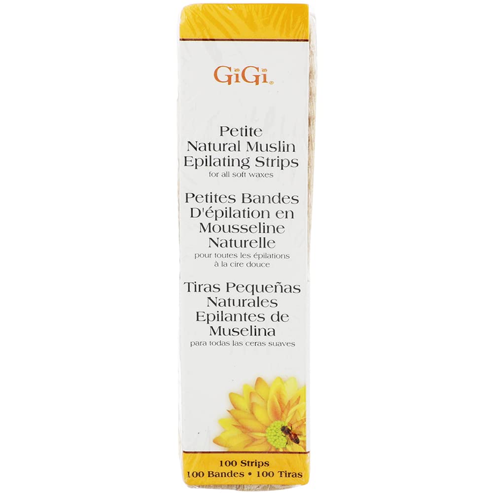 Foto 2 pulgar | Tiras Depiladoras Gigi Petite Natural Muslin 100 Tiras - Venta Internacional.