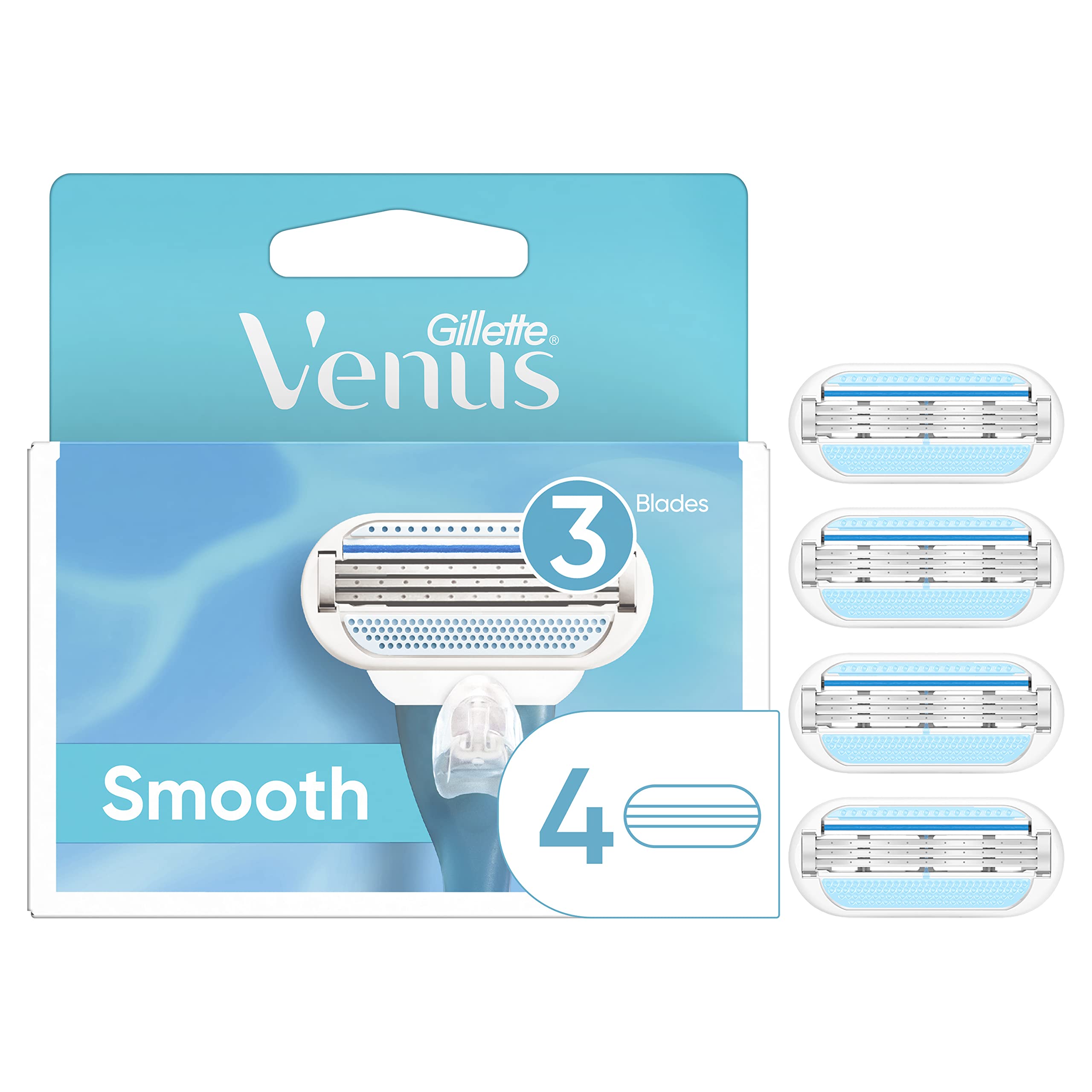 Foto 1 | 4 Recambios De Razor Blades Gillette Venus Smooth Para Mujer - Venta Internacional.