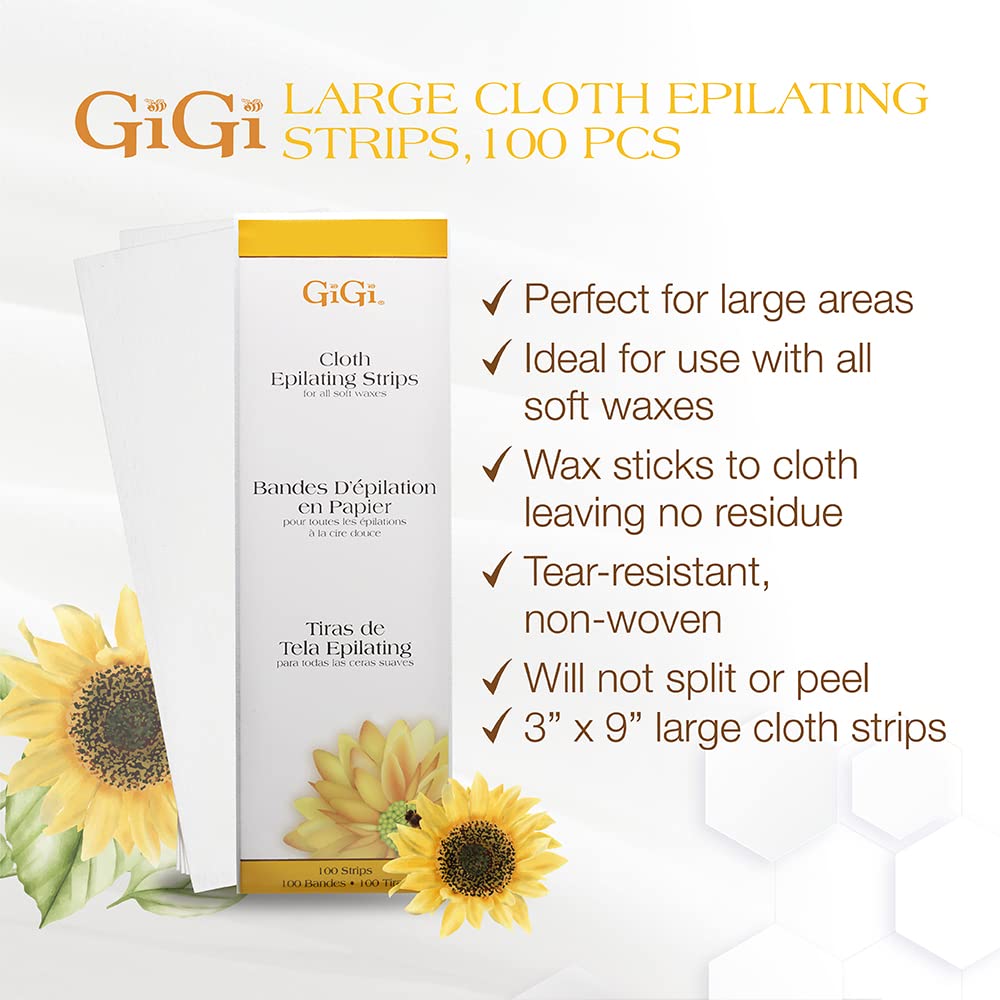 Foto 2 | Tiras Depiladoras De Tela Gigi Large Para Brazos, Piernas, Pecho Y Espalda - Venta Internacional.