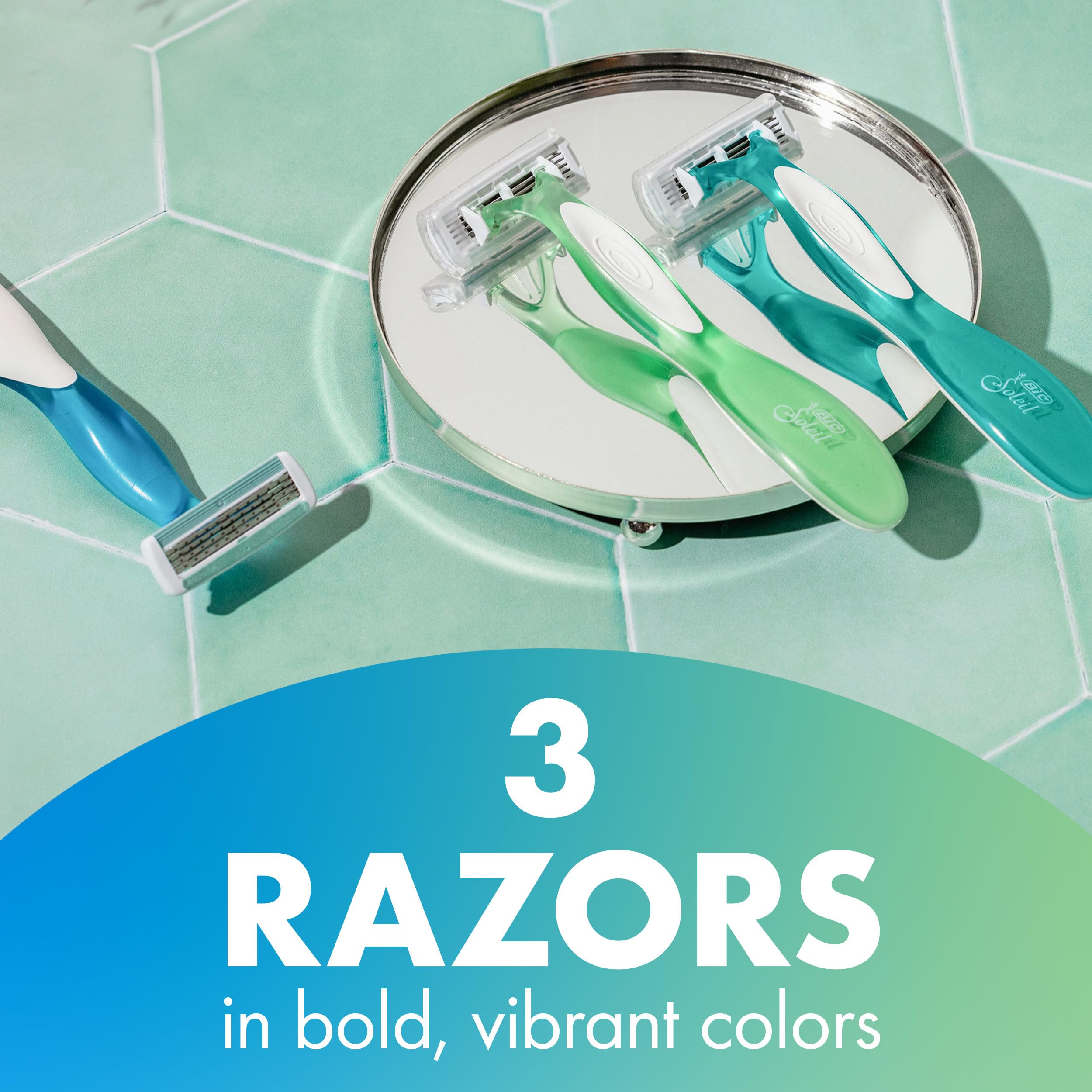 Foto 2 | Razors Bic Soleil Comfort De 4 Cuchillas Desechables Para Mujer X3 - Venta Internacional.
