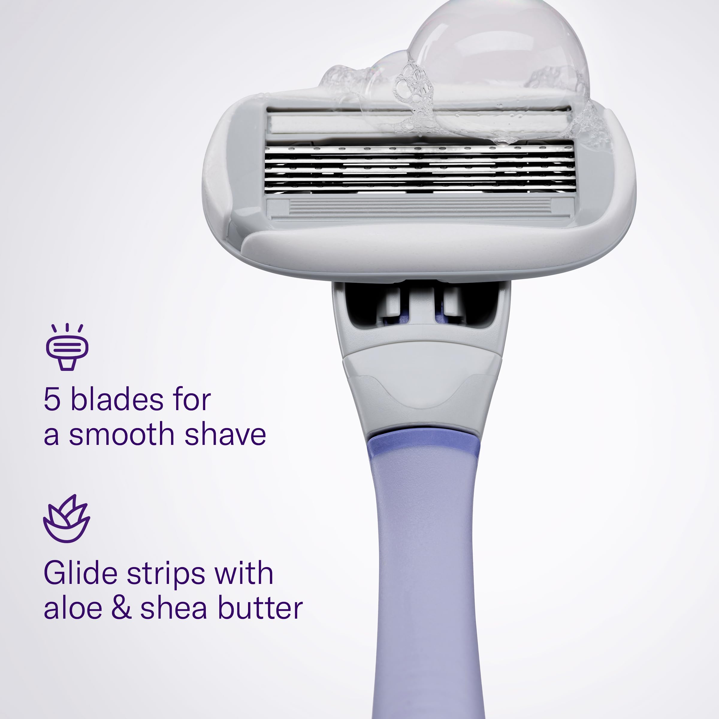 Foto 5 | Set De Afeitado Flamingo Razor Para Mujer Con 2 Recambios Y Gel De Afeitar - Venta Internacional.
