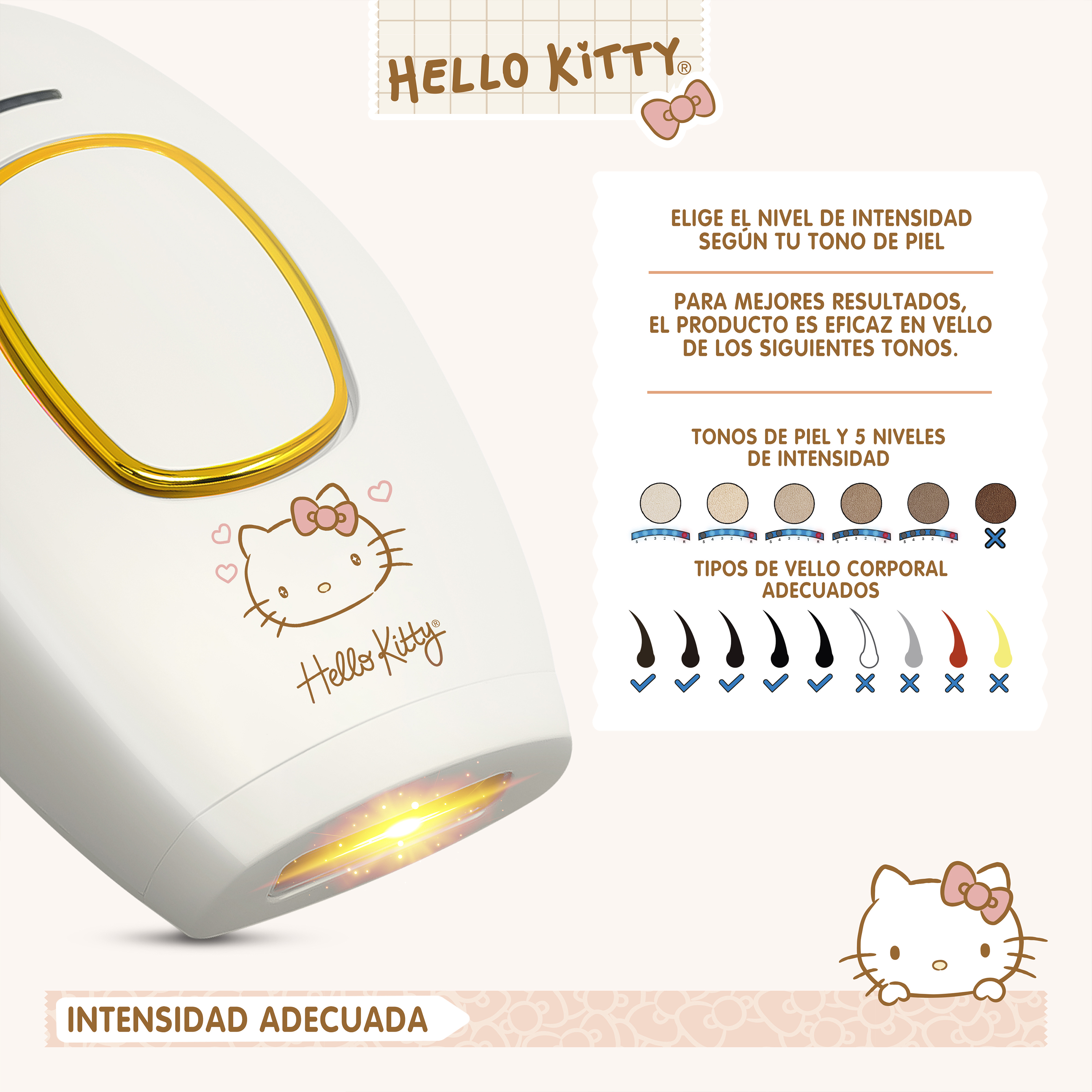 Foto 8 pulgar | Depiladora Corporal Sanrio Hello Kitty