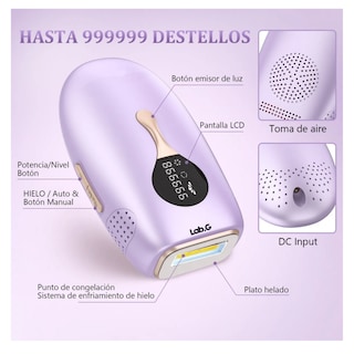 Foto 5 | Depiladora Láser Corporal Modo Frio Color Violeta 127v, Lab.g