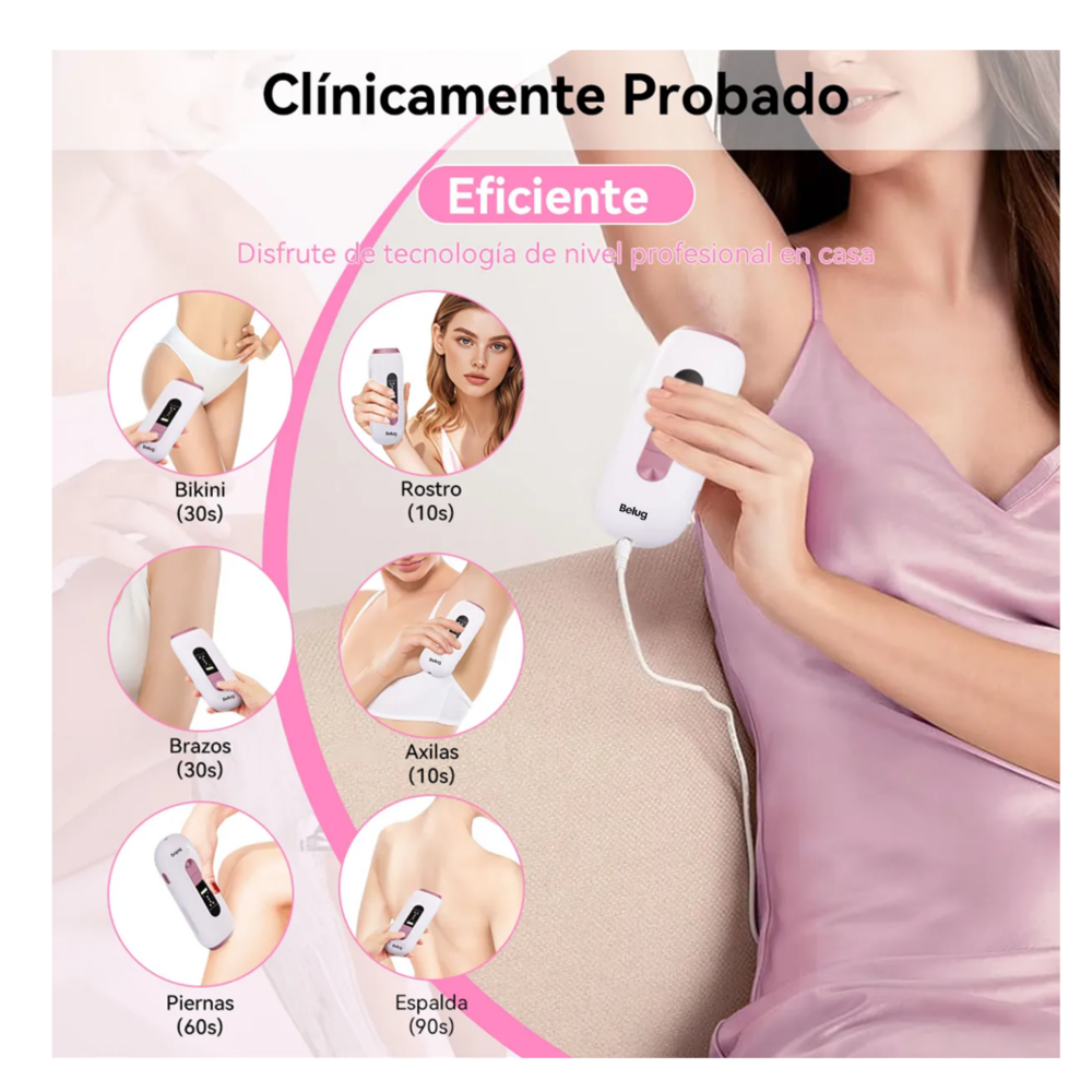 Foto 4 pulgar | Depiladora Láser Ipl Pulsada Permanente  Belug Blanca