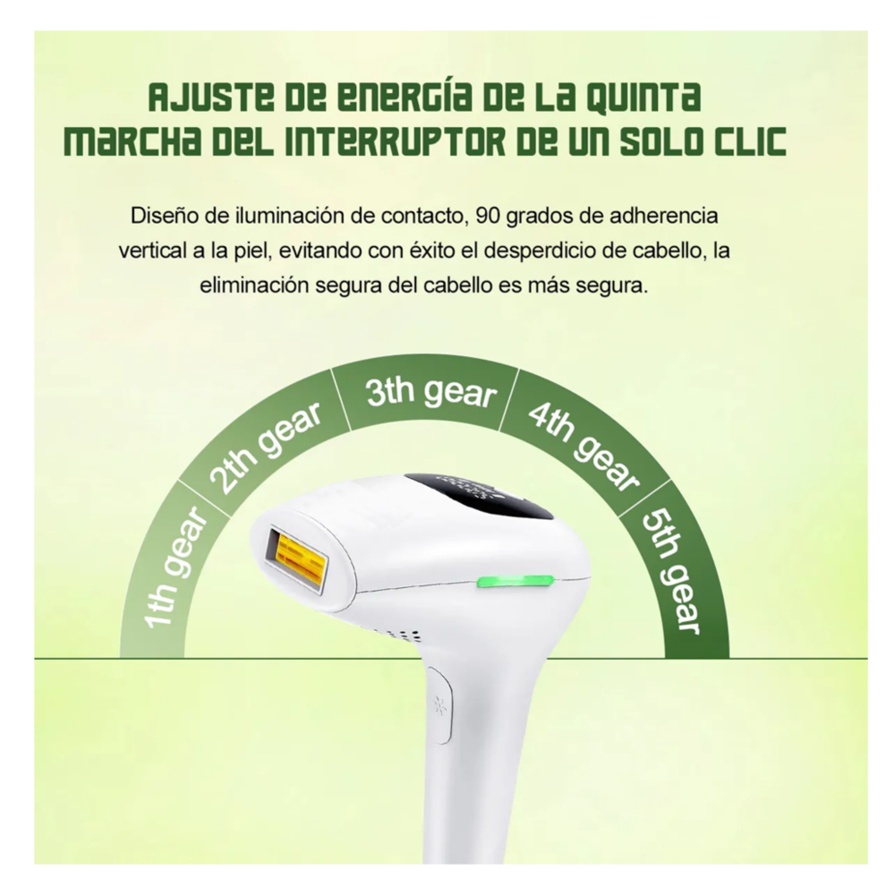 Foto 4 pulgar | Depiladora de Pulsada Permanente Láser Belug Blanca