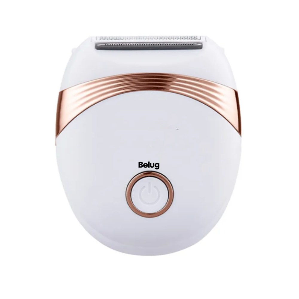 Depiladora Eléctrica Rasuradora Belug, Blanco Dorado