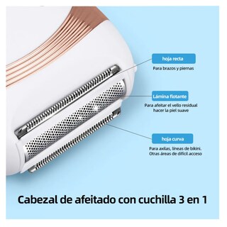 Foto 4 | Depiladora Eléctrica Rasuradora Belug, Blanco Dorado