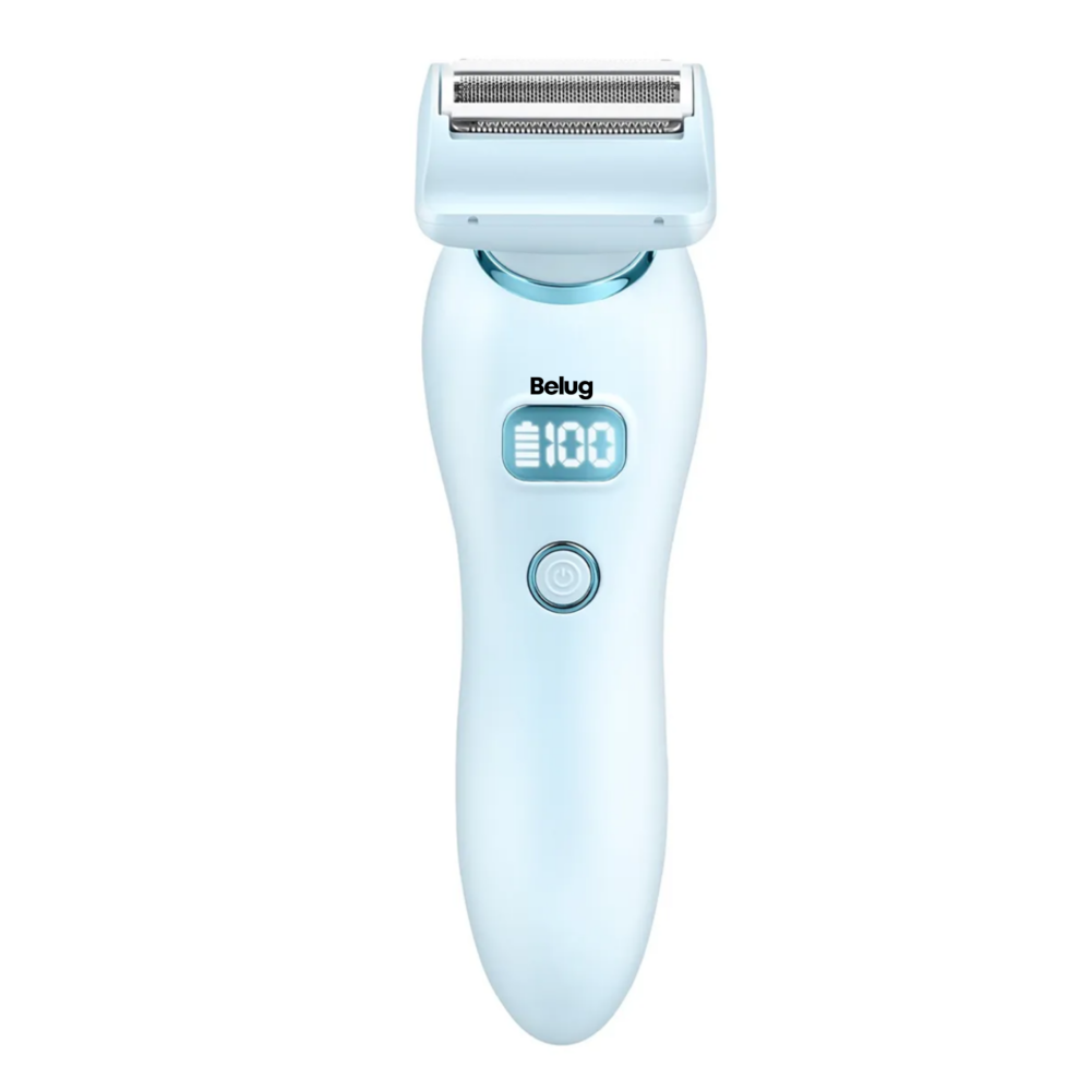 Foto 1 | Depiladora Eléctrica Afeitadora Rasuradora Mujer Portátil Belug, Blanco Lineas Azul