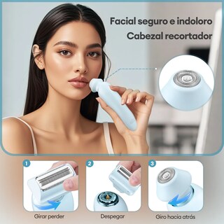 Foto 4 | Depiladora Eléctrica Azul