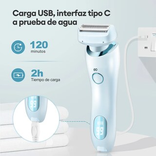 Foto 3 | Depiladora Eléctrica Azul