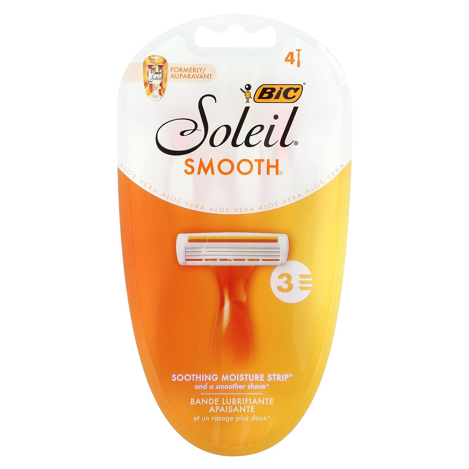Maquinillas De Afeitar Desechables Bic Soleil Smooth 4 Unidades - Venta Internacional.