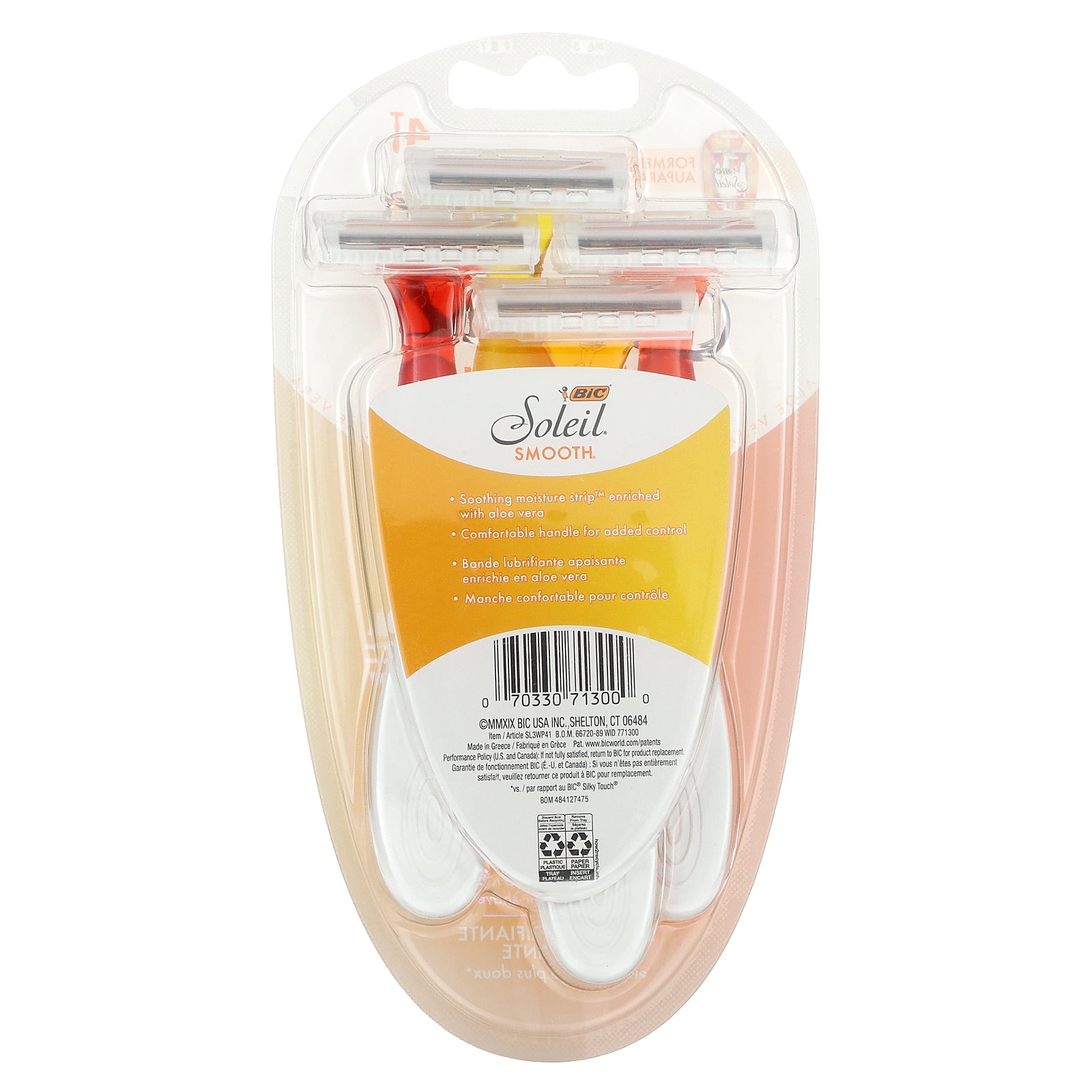 Foto 2 | Maquinillas De Afeitar Desechables Bic Soleil Smooth 4 Unidades - Venta Internacional.