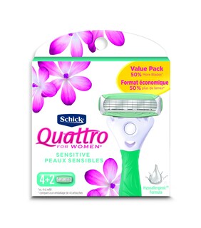 Foto 1 | Recambios De Cuchilla De Afeitar Schick Quattro Ultra Smooth Para Mujer 6 Unidades - Venta Internacional.