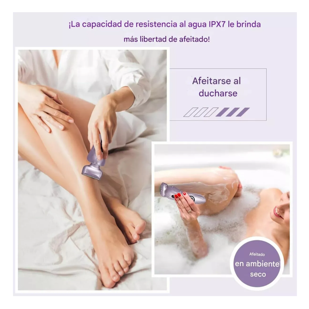 Foto 4 | Maquina Depiladora Intima Rasuradora Eléctrica Lab.g  Morado