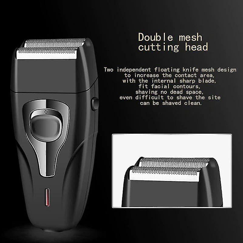 Foto 5 pulgar | Maquinilla De Afeitar Eléctrica Huoguo Recargable Para Hombres Con 2 Cuchillas - Venta Internacional.