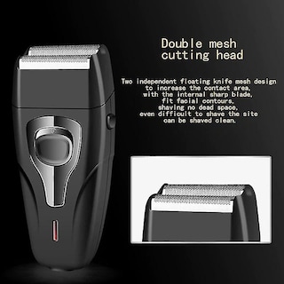 Foto 4 | Maquinilla De Afeitar Eléctrica Huoguo Recargable Para Hombres Con 2 Cuchillas - Venta Internacional.