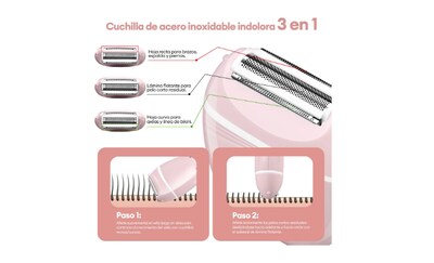 Foto 4 | Depiladora Eléctrica Portátil Con Luz Verde Claro