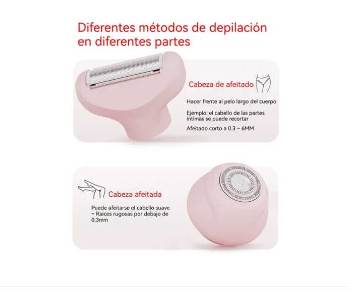 Foto 3 pulgar | Mujer Eléctrica Depiladora Máquina De Afeitar Recargable