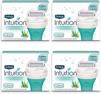 Foto 1 | Recambios Para Maquinillas De Afeitar Schick Intuition Pure Nourishment X12 - Venta Internacional.