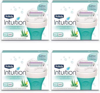Foto 3 | Recambios Para Maquinillas De Afeitar Schick Intuition Pure Nourishment X12 - Venta Internacional.