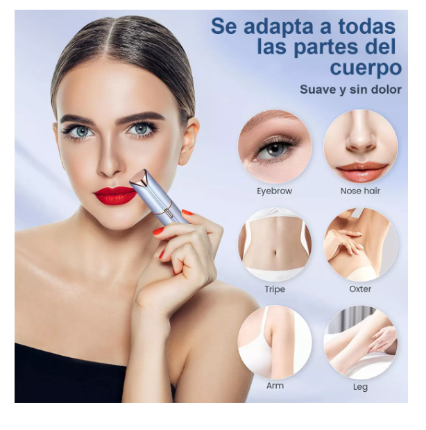 Foto 2 | Depiladora Wünd  Eléctrica Facial Portátil Con Luz Y 3 Cabezal