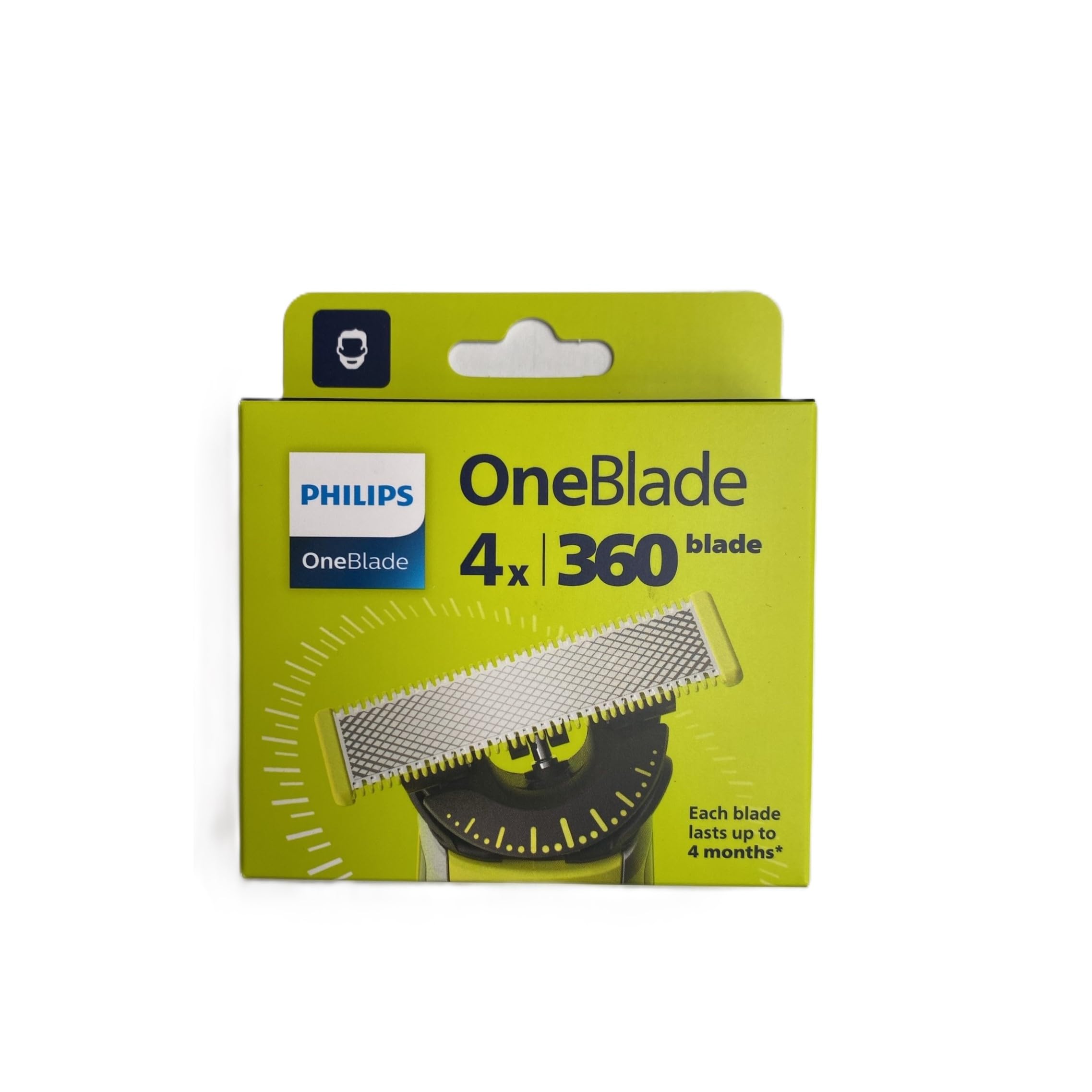 Cuchillas De Repuesto Philips Oneblade 360 Para Afeitadora, Paquete De 4 - Venta Internacional.