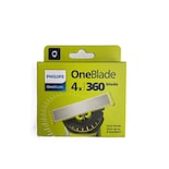 Cuchillas De Repuesto Philips Oneblade 360 Para Afeitadora, Paquete De 4 - Venta Internacional.