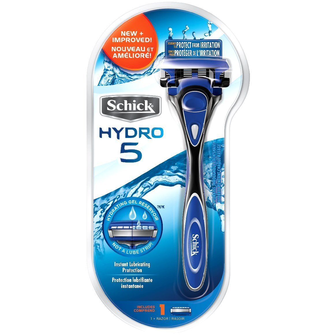 Razor Schick Hydro 5 Con 1 Mango De Afeitar Y 1 Cartucho - Venta Internacional.