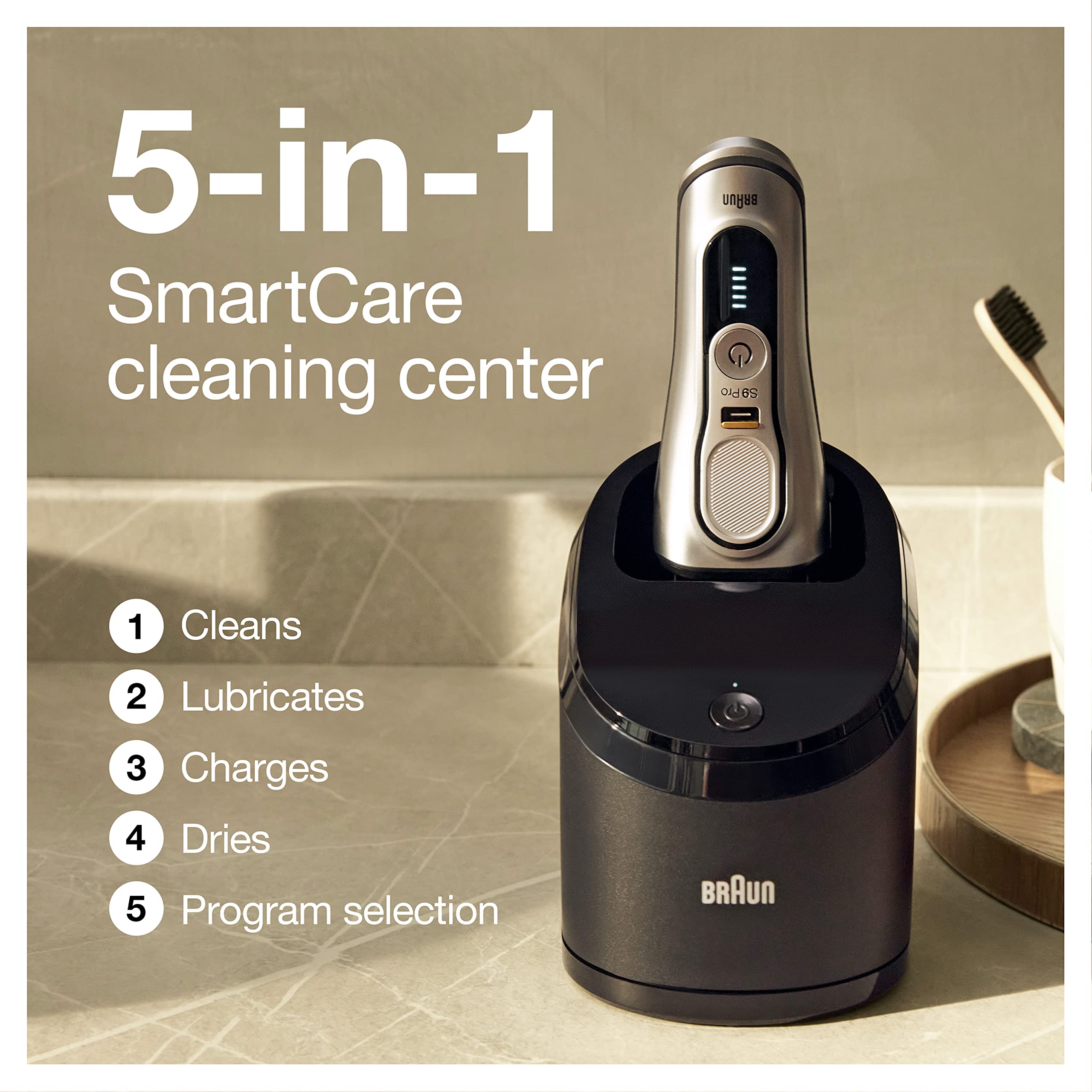 Foto 5 pulgar | Maquinilla De Afeitar Eléctrica Braun Series 9 Pro 9477cc Para Hombre Plateada - Venta Internacional.